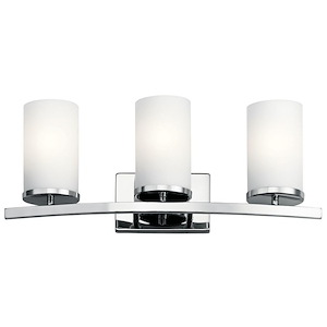 Crosby - 3 Light Bath Vanity Approved for Damp Locations - with Contemporary inspirations - 23 inches wide - 968829