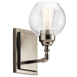 Niles - Transitional 1 Light Wall Sconce - with Vintage Industrial inspirations - 10 inches tall by 5.5 inches wide - 968825