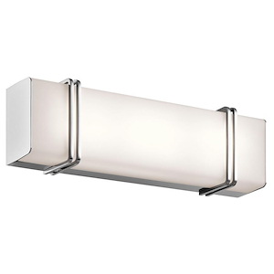 Impello - 1 Light Linear Bath Vanity Approved For Damp Locations - With Contemporary Inspirations - 18.25 Inches Wide - 1253944