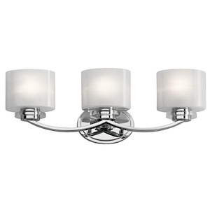 Archer - 3 Light Bath Vanity Approved for Damp Locations - with Soft Contemporary inspirations - 23.75 inches wide - 969249