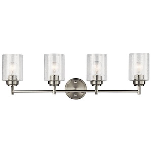 Winslow - 4 Light Bath Vanity Approved for Damp Locations - with Contemporary inspirations - 30 inches wide - 969233