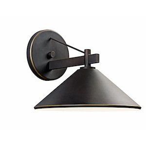 Ripley - 1 light Outdoor Wall Bracket - 8 inches wide