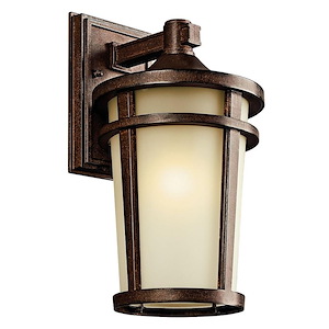 Atwood - Transitional 1 Light Outdoor Wall Sconce - with Lodge/Country/Rustic inspirations - 8 inches wide - 966960