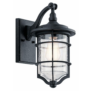 Royal Marine - Transitional 1 Light Outdoor Wall Sconce - with Coastal inspirations - 13.25 inches tall by 7 inches wide - 968925