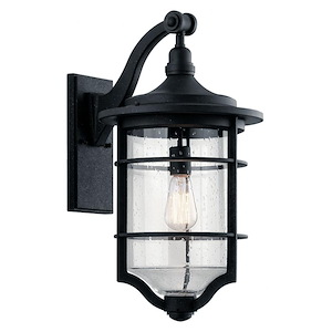 Royal Marine - Transitional 1 Light Outdoor Wall Sconce - with Coastal inspirations - 21.75 inches tall by 11.5 inches wide - 968923