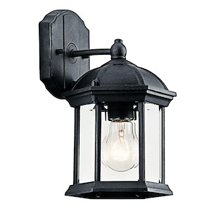 Barrie - 1 Light Outdoor Small Wall Lantern - with Traditional inspirations - 10.25 inches tall by 6.25 inches wide - 966810