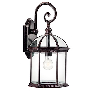 1 light Outdoor Wall Mount - with Traditional inspirations - 18.75 inches tall by 9.75 inches wide - 966807