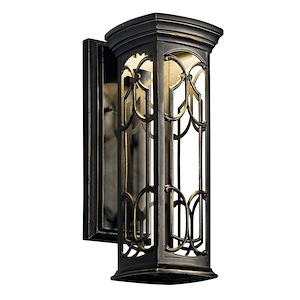 Franceasi - 1 light Wall Mount - with Traditional inspirations - 14.5 inches tall by 5.5 inches wide