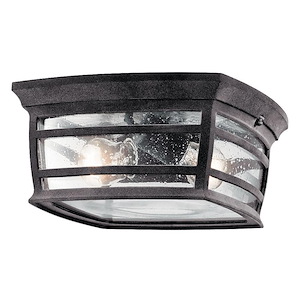 McAdams - 2 light Outdoor Flush Mount - with Traditional inspirations - 5.5 inches tall by 11.5 inches wide - 968211