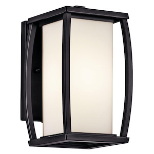 Bowen - 1 light Outdoor Wall Lantern - with Transitional inspirations - 9.5 inches tall by 5.5 inches wide - 967032