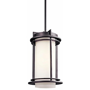 Pacific Edge - 1 Light Outdoor Hanging Lantern - With Contemporary Inspirations - 13.75 Inches Tall By 8 Inches Wide - 1149295