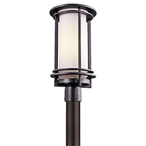 Pacific Edge - 1 Light Outdoor Post Lantern - With Contemporary Inspirations - 19 Inches Tall By 9.5 Inches Wide - 1149083