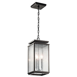 Manningham - 3 light Outdoor Pendant - with Traditional inspirations - 19 inches tall by 8.5 inches wide - 967589