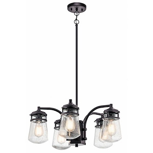 Lyndon - 5 light Outdoor Chandelier - with Coastal inspirations - 9.75 inches tall by 24 inches wide - 968205