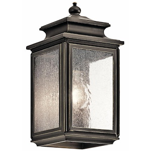 Wiscombe Park - 1 light Outdoor Small Wall Mount - 12.25 inches tall by 6 inches wide - 967571