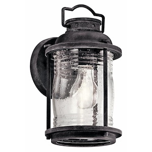 Ashland Bay - 1 light Outdoor Small Wall Lantern - with Lodge/Country/Rustic inspirations - 11 inches tall by 6 inches wide