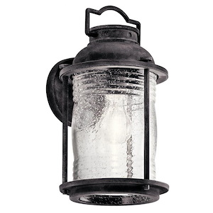 Ashland Bay - 1 light Outdoor Medium Wall Lantern - with Lodge/Country/Rustic inspirations - 13.5 inches tall by 7.5 inches wide - 967787