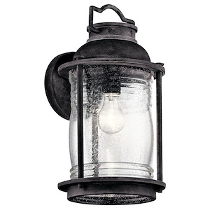 Ashland Bay - 1 light Outdoor Large Wall Lantern - with Lodge/Country/Rustic inspirations - 16 inches tall by 8.75 inches wide - 967786
