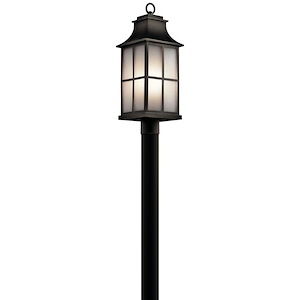 Pallerton Way - 1 light Outdoor Post Lantern - with Traditional inspirations - 23 inches tall by 8.5 inches wide