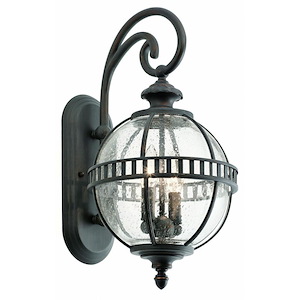 Halleron - 2 light Outdoor X-Large Wall Lantern - with Traditional inspirations - 19.25 inches tall by 10 inches wide - 967833