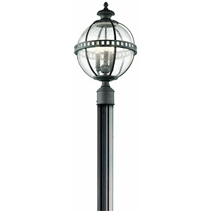 Halleron - 3 light Outdoor Post Lantern - with Traditional inspirations - 20.25 inches tall by 12 inches wide - 967831