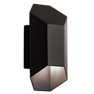 Estella - 1 LED Outdoor Wall Mount - with Contemporary inspirations - 12 inches tall by 6 inches wide - 967898