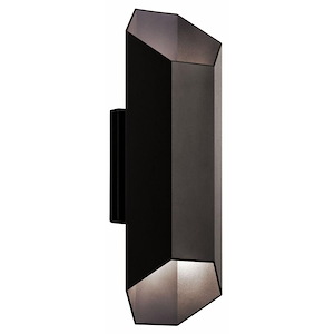 Estella - 2 LED Outdoor Wall Mount - with Contemporary inspirations - 16.5 inches tall by 6 inches wide - 967897