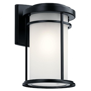 Toman - 1 light Outdoor Medium Wall Lantern - 13.5 inches tall by 8 inches wide