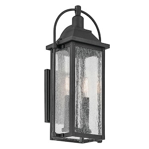 Harbor Row - 2 Light Outdoor Wall Mount In Farmhouse Style-18.5 Inches Tall and 8.5 Inches Wide - 1321117