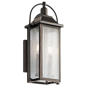 Harbor Row - 2 light Small Outdoor Wall Mount - with Traditional inspirations - 18.5 inches tall by 8.25 inches wide - 968267