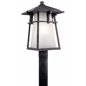 Beckett - 1 light Outdoor Post Lantern - with Arts and Crafts/Mission inspirations - 20 inches tall by 12.25 inches wide - 968416