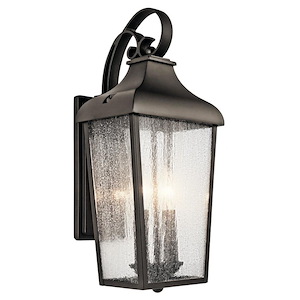 Forestdale - 2 light Medium Outdoor Wall Lantern - with Traditional inspirations - 18.5 inches tall by 8.5 inches wide - 968411