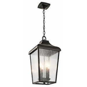 Forestdale - 4 light Outdoor Hanging Lantern - with Traditional inspirations - 19.75 inches tall by 10 inches wide - 968407