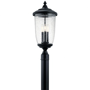 Yorke - 3 light Outdoor Post Lantern - 23.5 inches tall by 10 inches wide