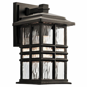 Beacon Square - 1 Light Outdoor Wall Sconce in Craftsman/Mission Style made with Climates Materials for Coastal Environments - 968876