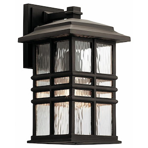 Beacon Square - 1 Light Outdoor Wall Sconce in Craftsman/Mission Style made with Climates Materials for Coastal Environments - 968875