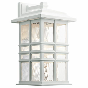Beacon Square - 1 Light Outdoor Wall Sconce in Craftsman/Mission Style made with Climates Materials for Coastal Environments - 968874