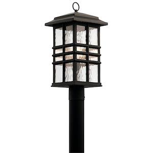 Beacon Square - 1 light Outdoor Post Lantern in Craftsman/Mission Style made with Climates Materials for Coastal Environments - 968873