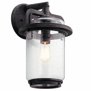 Andover - 1 light X-Large Outdoor Wall Lantern - with Vintage Industrial inspirations - 17.25 inches tall by 10 inches wide - 969354