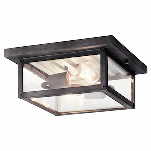 Wayland - 2 light Outdoor Flush Mount - 4.75 inches tall by 11.5 inches wide