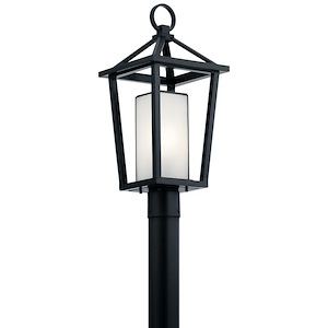Pai - 1 light Outdoor Post Lantern - with Transitional inspirations - 21.75 inches tall by 9.5 inches wide - 970149