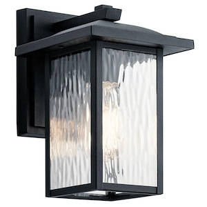 Capanna - 1 light Small Outdoor Wall Lantern - with Transitional inspirations - 10.25 inches tall by 6.5 inches wide - 969332
