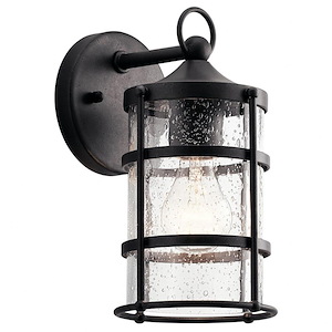 Mill Lane - 1 light Small Outdoor Wall Lantern - with Coastal inspirations - 10.25 inches tall by 5.5 inches wide - 969321