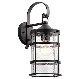 Mill Lane - 1 light Medium Outdoor Wall Lantern - with Coastal inspirations - 16 inches tall by 7 inches wide - 969320