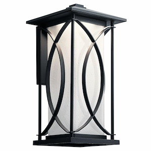 Ashbern - 16W 1 LED Large Outdoor Wall Lantern - with Transitional inspirations - 18.25 inches tall by 9.5 inches wide - 969313