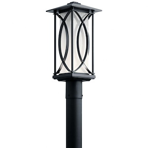Ashbern - 7.5W 1 LED Outdoor Post Mount - with Transitional inspirations - 19 inches tall by 7.75 inches wide