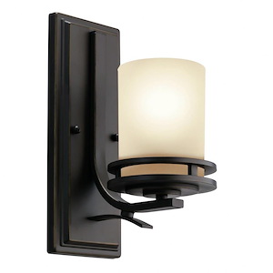 Hendrik - Contemporary 1 Light Wall Sconce - with Soft Contemporary inspirations - 12 inches tall by 5.25 inches wide - 966125