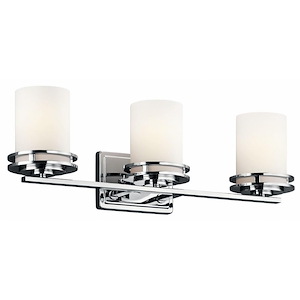 Hendrik - 3 light Bath Fixture - with Soft Contemporary inspirations - 7.75 inches tall by 24 inches wide - 966127