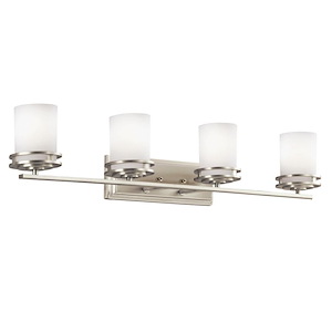 Hendrik - 4 light Bath Fixture - with Soft Contemporary inspirations - 7.75 inches tall by 33.75 inches wide - 91074