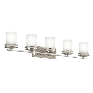 Hendrik - 5 light Bath Bar - with Soft Contemporary inspirations - 7.75 inches tall by 43 inches wide - 409804